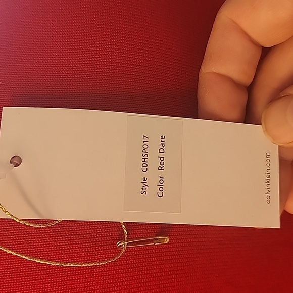 Women's Calvin Klein red tunic size medium NWT - Picture 6 of 9